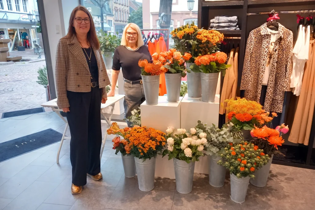 Foto: Blumensträuße für die Kundinnen